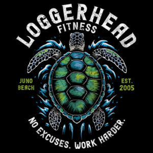 LOGGERHEAD FITNESS - WORK HARDER - PREMIUM T-SHIRT - $V6C2PS$ Design
