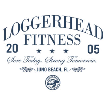 LOGGERHEAD FITNESS - SORE TODAY. STRONG TOMORROW. - WOMEN'S FITTED T-SHIRT - PTM3GQ Design