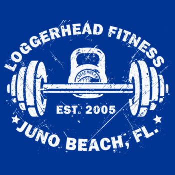 LOGGERHEAD FITNESS - VINTAGE - WOMEN'S FITTED T-SHIRT - $5E8CAM$ Design