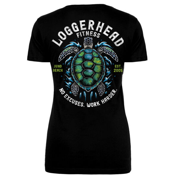 LOGGERHEAD FITNESS - WORK HARDER - WOMEN'S FITTED T-SHIRT - $NYJQW4$ Thumbnail