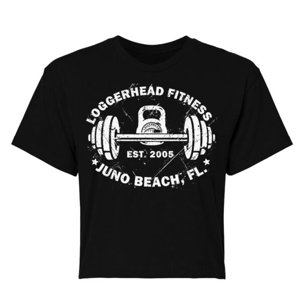 LOGGERHEAD FITNESS - VINTAGE - WOMEN'S CROPPED T-SHIRT - $5E8CAM$ Thumbnail