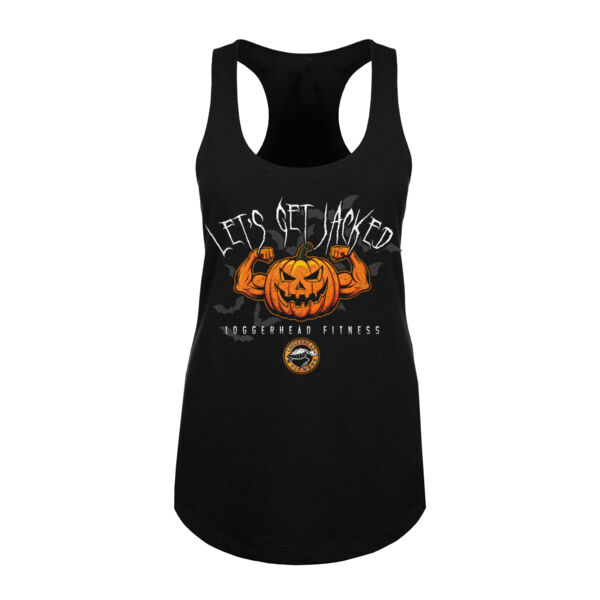 LET'S GET JACKED - WOMEN'S FITTED TANK TOP - $EF95HG$ Thumbnail